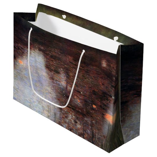 カマーキャッスルグラウンドに落ち着いた池グスタフクリムト ラージペーパーバッグ (正面アングル)