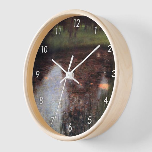 カマーキャッスルグラウンドに落ち着いた池グスタフクリムト 壁時計 (傾斜)