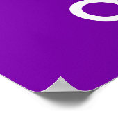 カマ保ラとオ運ナラ紫の背景 ポスター (角)