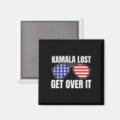 カマ失ったラItを乗り越えおもしろいるトランプ勝利エレクトティ マグネット (正面/裏面)