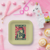 カマ熱狂するラ2024のキャットレディ ペーパープレート (パーティー)