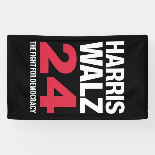 カマ選ラ・ハリス&ティム・ウォルズ社長2024 横断幕 (横)