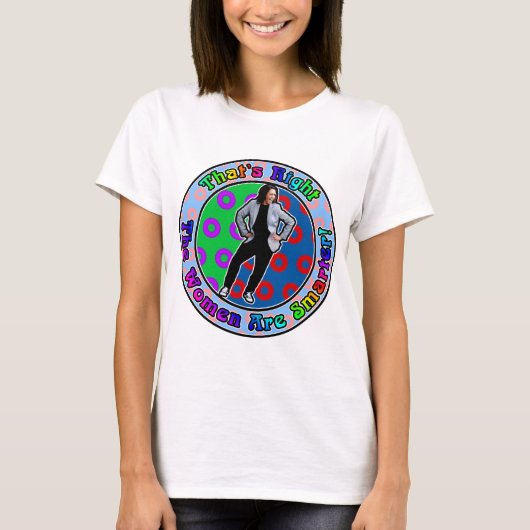 カマ頭が切れるラは、女は頭が切れるだ Tシャツ (正面)