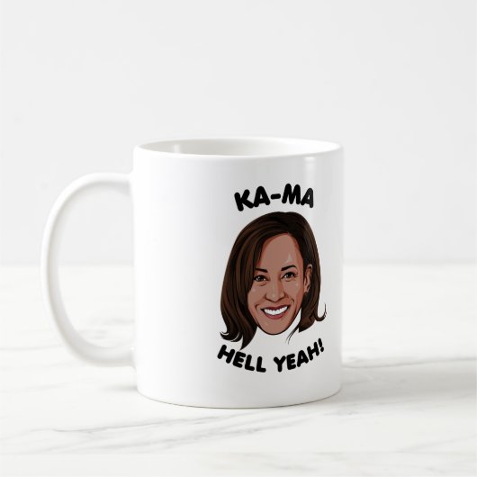 カマ・ヘルYEH KAMALA HARRIS 2020 コーヒーマグカップ (左)