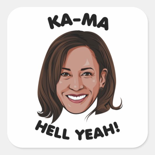 カマ・ヘルYEH KAMALA HARRIS 2020 スクエアシール (正面)