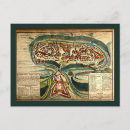 カミアネツポディルスカイリの地図1691 ポストカード