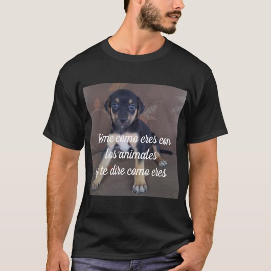 カミセタディメコモエレスコンロアニマレス Tシャツ (正面)