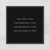 カミソリとヘアリッパー スクエア名刺 (裏面)