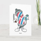 カミソリ付きで美容師として カード (裏面)