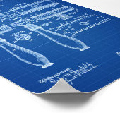 カミソリ特許 – 特許プリント,バスルーム装飾, ポスター (角)