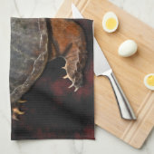 カミツキガメ・テラピン・恋人ギフト キッチンタオル (四つ折り)