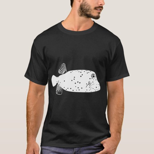 カミナリイモ幼魚ホワイトデザイン Tシャツ (正面)