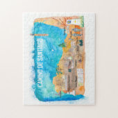 カミノサンティアゴセントジャックジェームズトラベルポスター ジグソーパズル (縦)