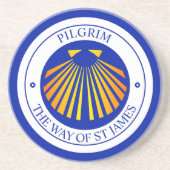 カミノサンティアゴデコンポステラ巡礼者 コースター (正面)