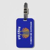 カミノサンティアゴデコンポステラ巡礼者 ラゲッジタグ (正面縦)