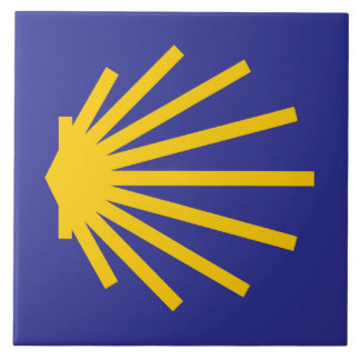 カミノシェルタイルマーカー，サンティアゴ タイル