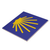 カミノシェルタイルマーカー,サンティアゴ タイル (側面)