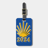 カミノデサンチアゴ2024 ラゲッジタグ (正面縦)