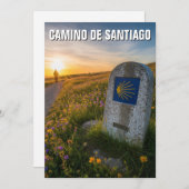 カミノデサンティアゴハイカーサンセット シーズンカード (正面/裏面)