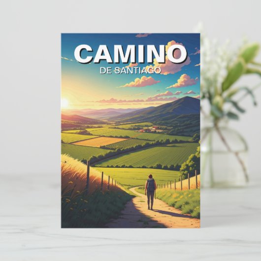 カミノデサンティアゴハイカーハイキングサンセット シーズンカード (スタンド正面)