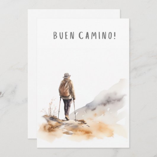 カミノデサンティアゴハイキング女性カード シーズンカード (正面/裏面)