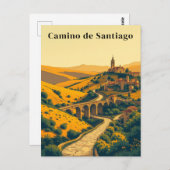 カミノデサンティアゴヴィンテージ旅行参詣道 ポストカード (正面/裏面)