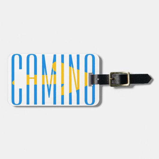 カミノデサンティアゴ磁石 ラゲッジタグ (正面横)