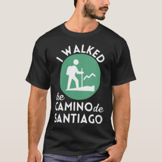 カミノ・デ・サンティアゴの旅のウェア ハイキング Tシャツ