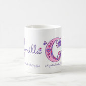 カミラの一流の意味装飾的なCモノグラムのマグ コーヒーマグカップ (中央)