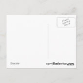 カミラのd'Erricoの格子郵便はがき ポストカード (裏面)