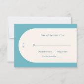 カミラアクアモダンア結婚ーチ 出欠カード (正面)