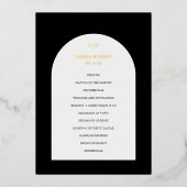 カミラアーチモダン結婚式 プログラム (正面)