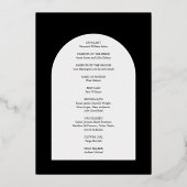 カミラアーチモダン結婚式 プログラム (裏面)