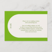 カミラグリーンアーモダンチ結婚ーズ エンクロージャーカード (正面)