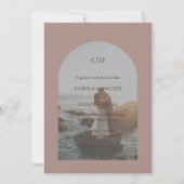 カミラトゥーペアーモダンチ結婚ーズ 招待状 (正面)