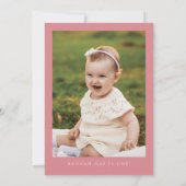 カミラバタフライワイルドフラワーガールファースト誕生日 招待状 (裏面)