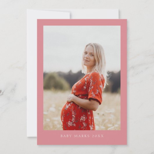 カミラバタフライワイルドフラワーガールベビーシャワー 招待状 (裏面)