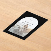 カミラブラックアーモダンチ結婚ーズ アクリル招待状 (レイダウン)