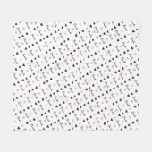 カミラ名前をカスタムするの愛のハート フリースブランケット (正面(横))