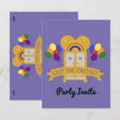 カミングアウト・パーティーの招待状 (正面/裏面)