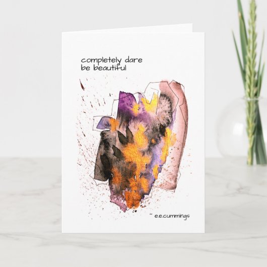 カミングズは引用文空白のカード カード (正面)