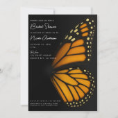カミングマリポサ(昆虫)オオカバマダラ、モナークバタフライブライダルシャワー 招待状 (正面)