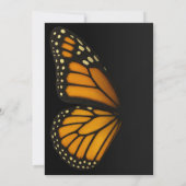 カミングマリポサ(昆虫)オオカバマダラ、モナークバタフライブライダルシャワー 招待状 (裏面)