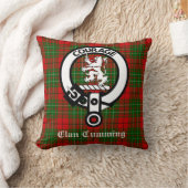 カミング氏紋章とタータン クッション (ブランケット)