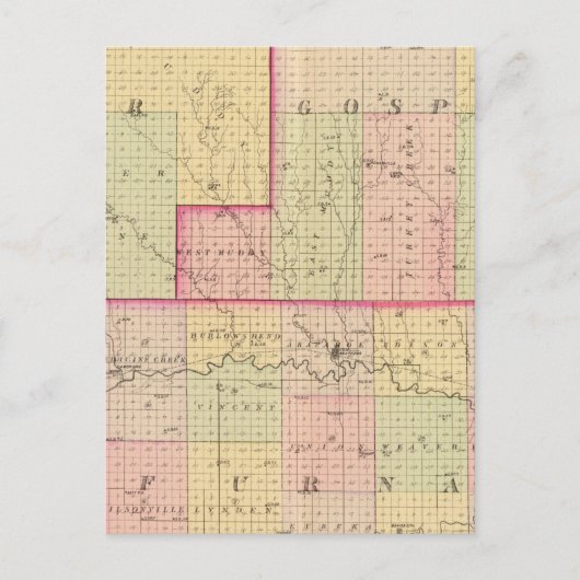 カミング郡, ネブラスカ州 ポストカード (正面)