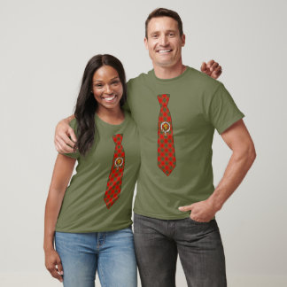 カミング・スコティッシュ・クラン・バッジ＆タータン ネクタイ Tシャツ