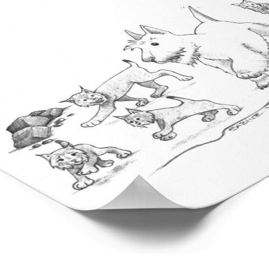 カミーと子猫たち ポスター (角)