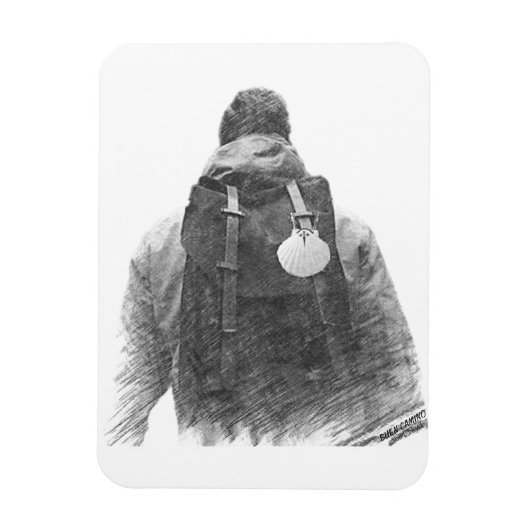 カミーノデサンティアゴピルダム マグネット (縦)