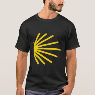 カミーノデサンティアゴホタテ貝貝殻トレイル記号パック Tシャツ