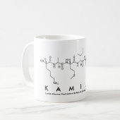 カミーユのペプチド名mug コーヒーマグカップ (正面左)